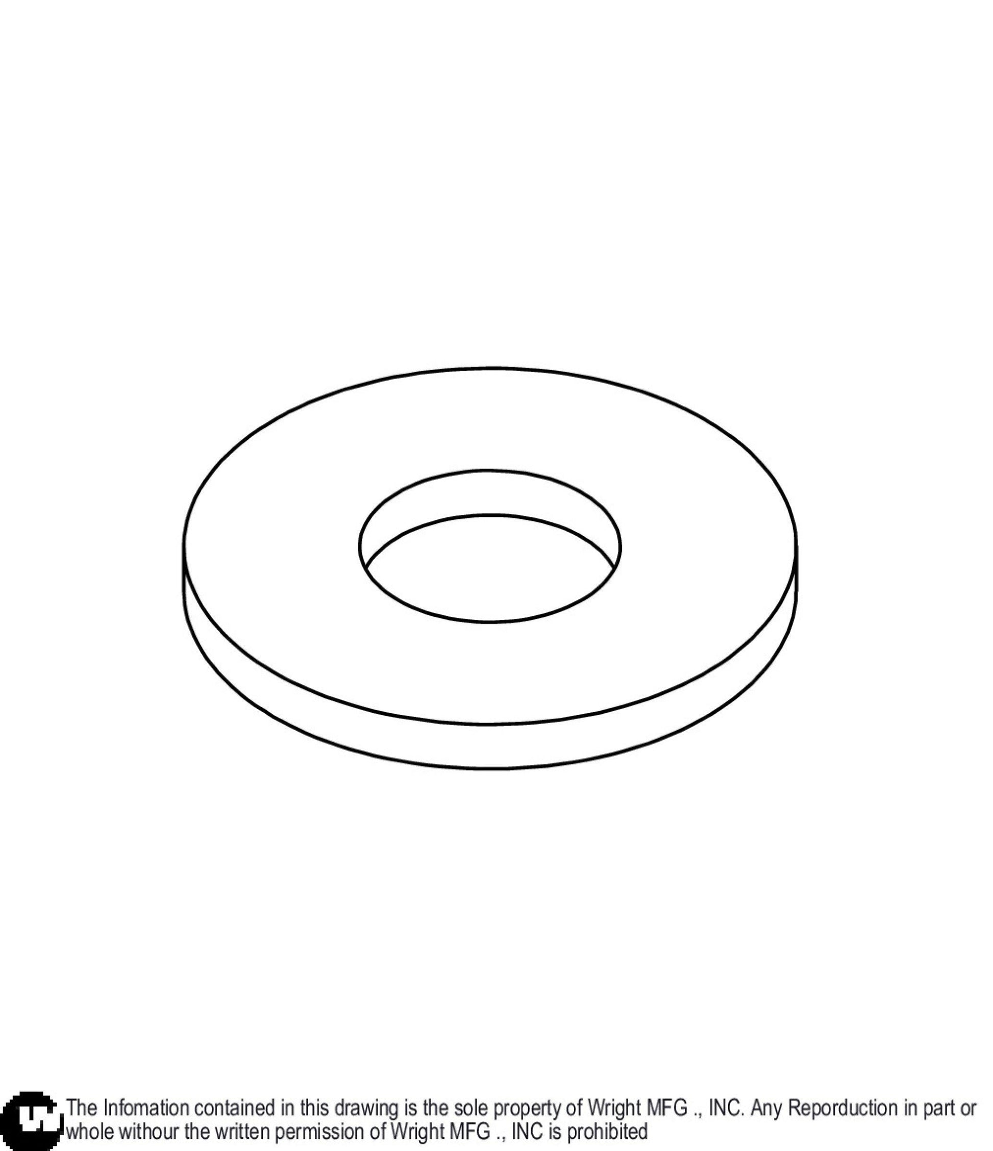 Flat Washer 1/4 Z 13990009.
