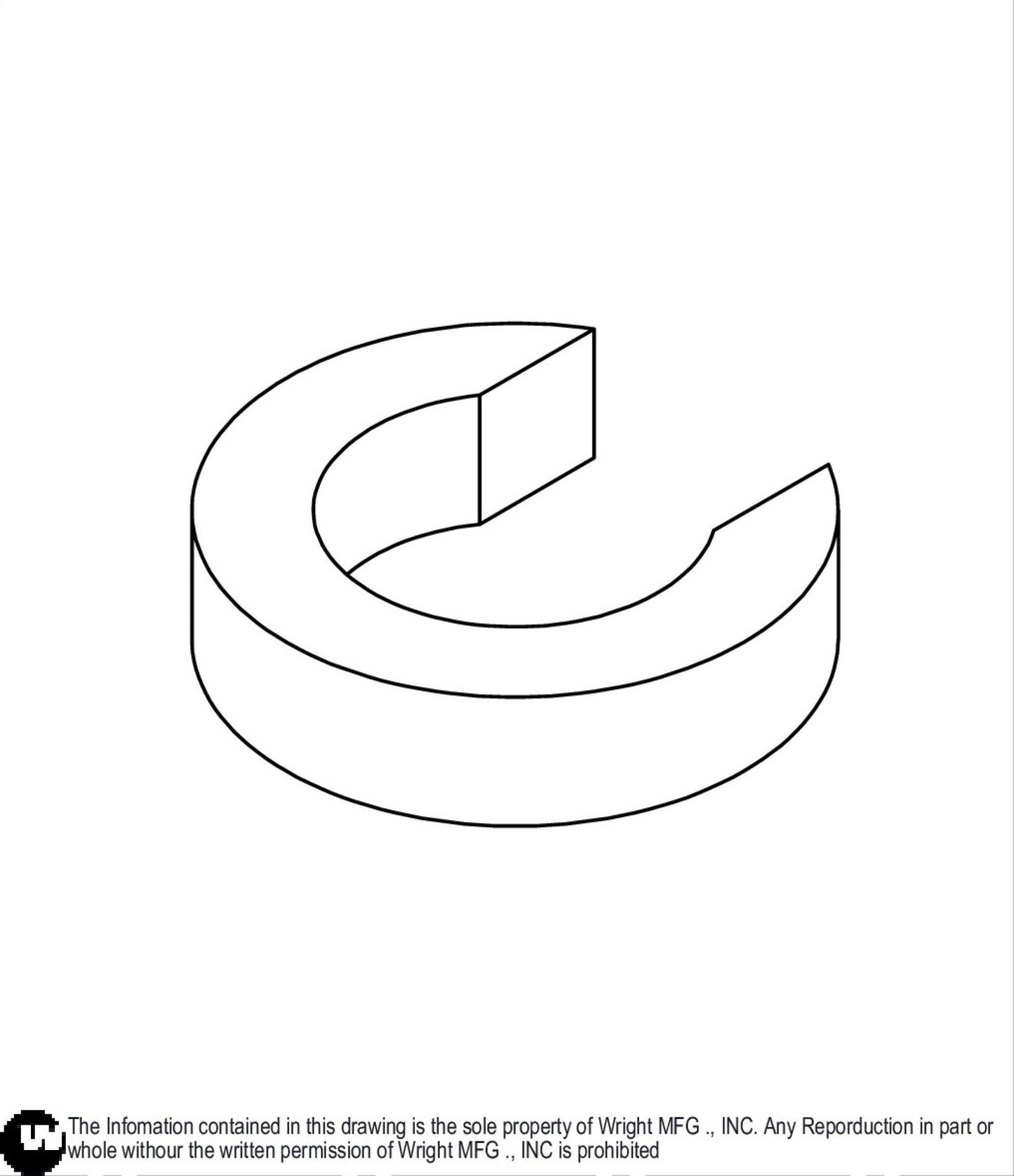 Caster Notched C-Type Spacer 13990022.