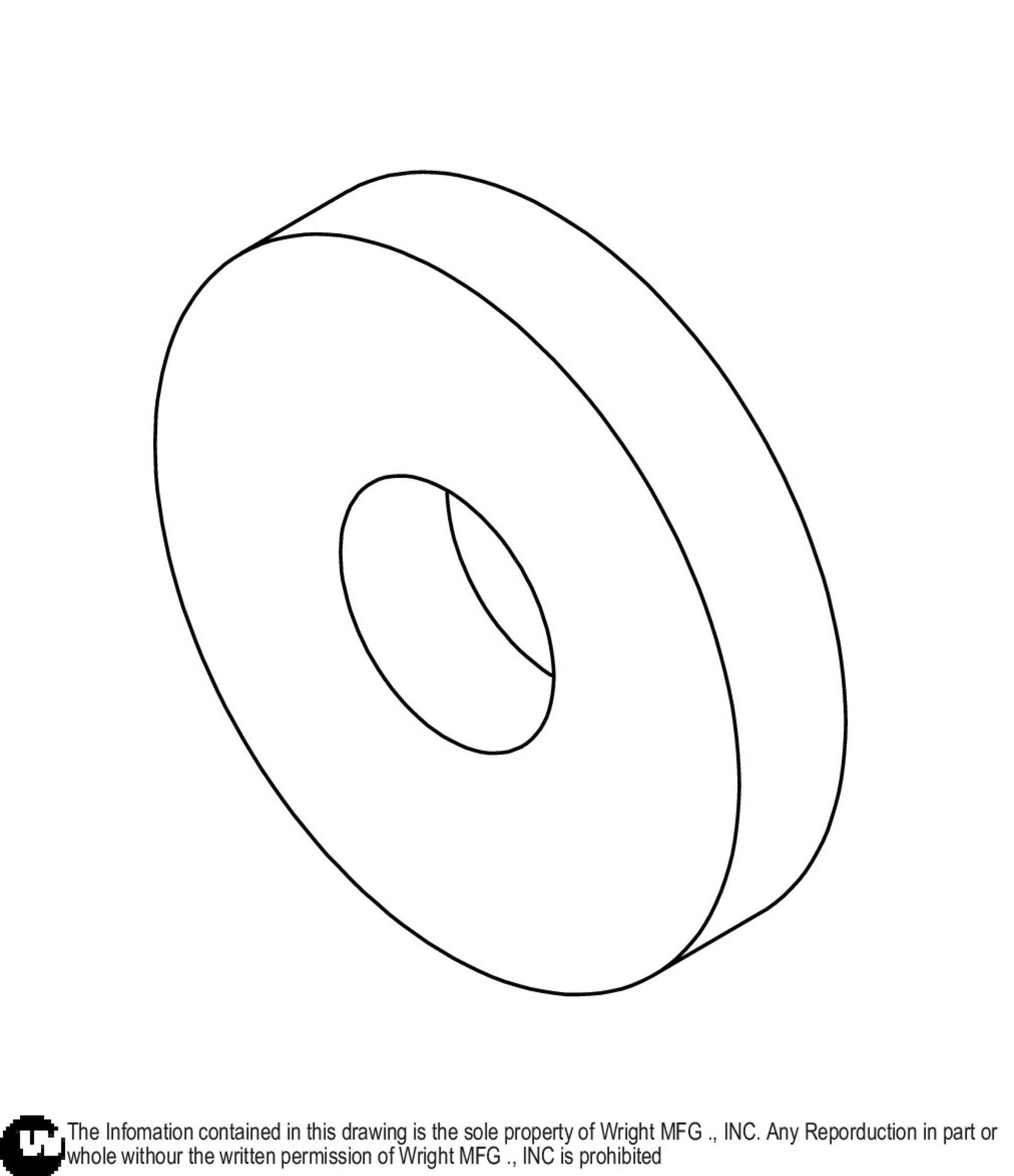 Neoprene Washer 1/2" X 1 3/8" X 1/4" 13990024.