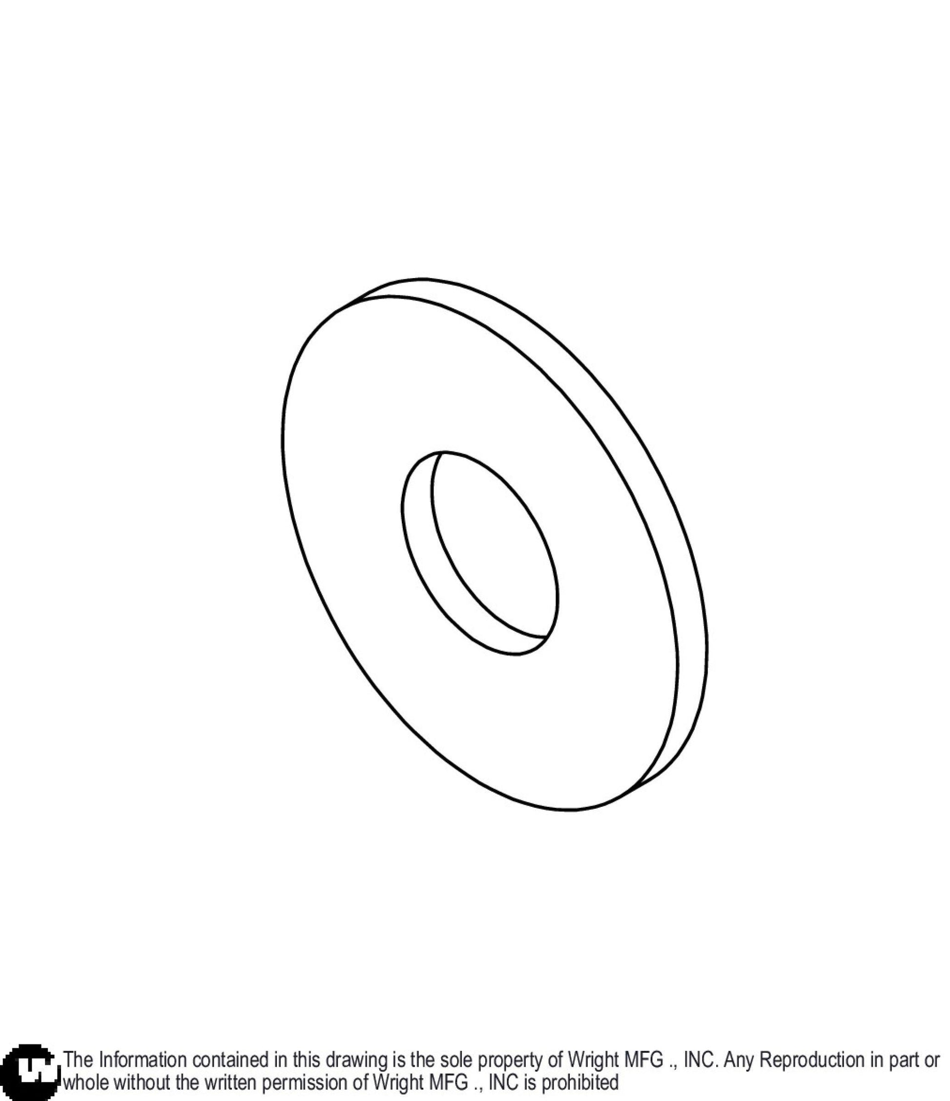 Washer 0.688 Id X 1.75 OD X 0.16 Yz8 13990082.