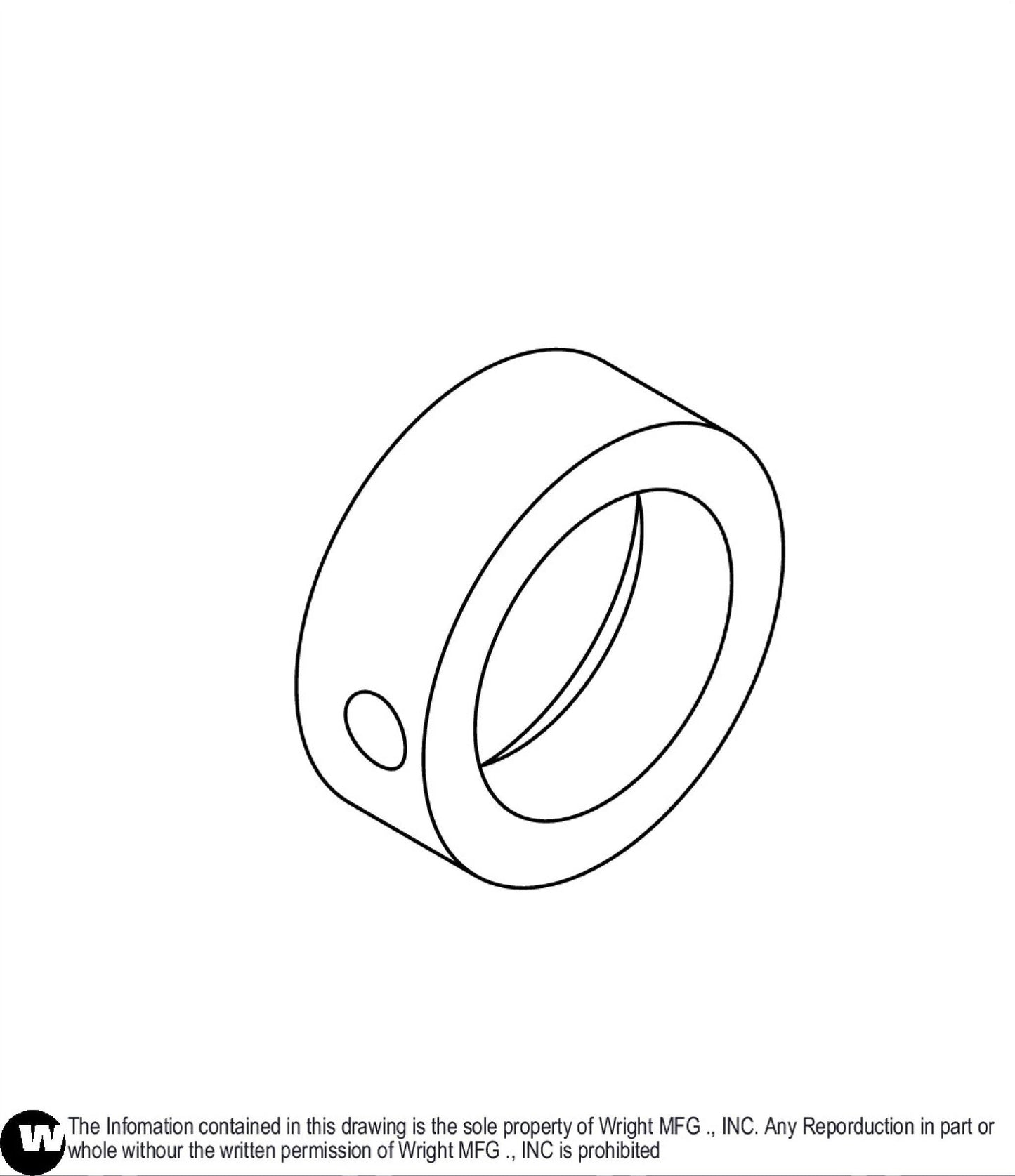 1-Piece Split Shaft Collar 1" 15990017.