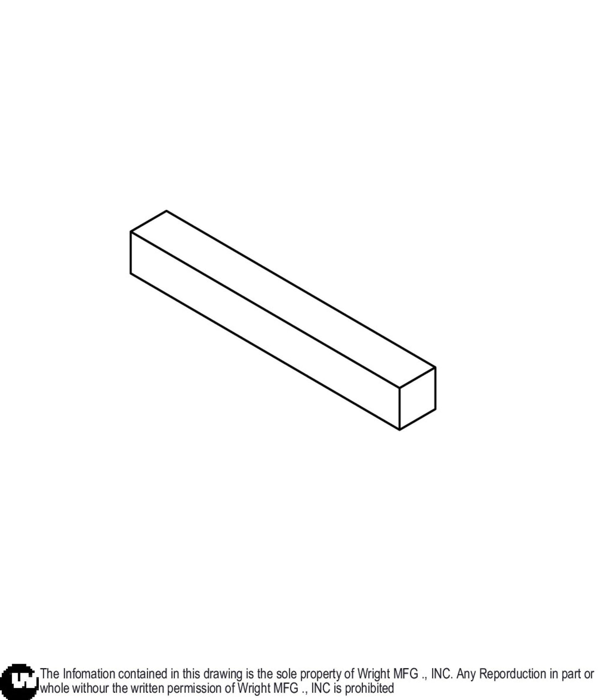 Machine Key, 1/4 X 1/4 X 1 1/2 15990033.