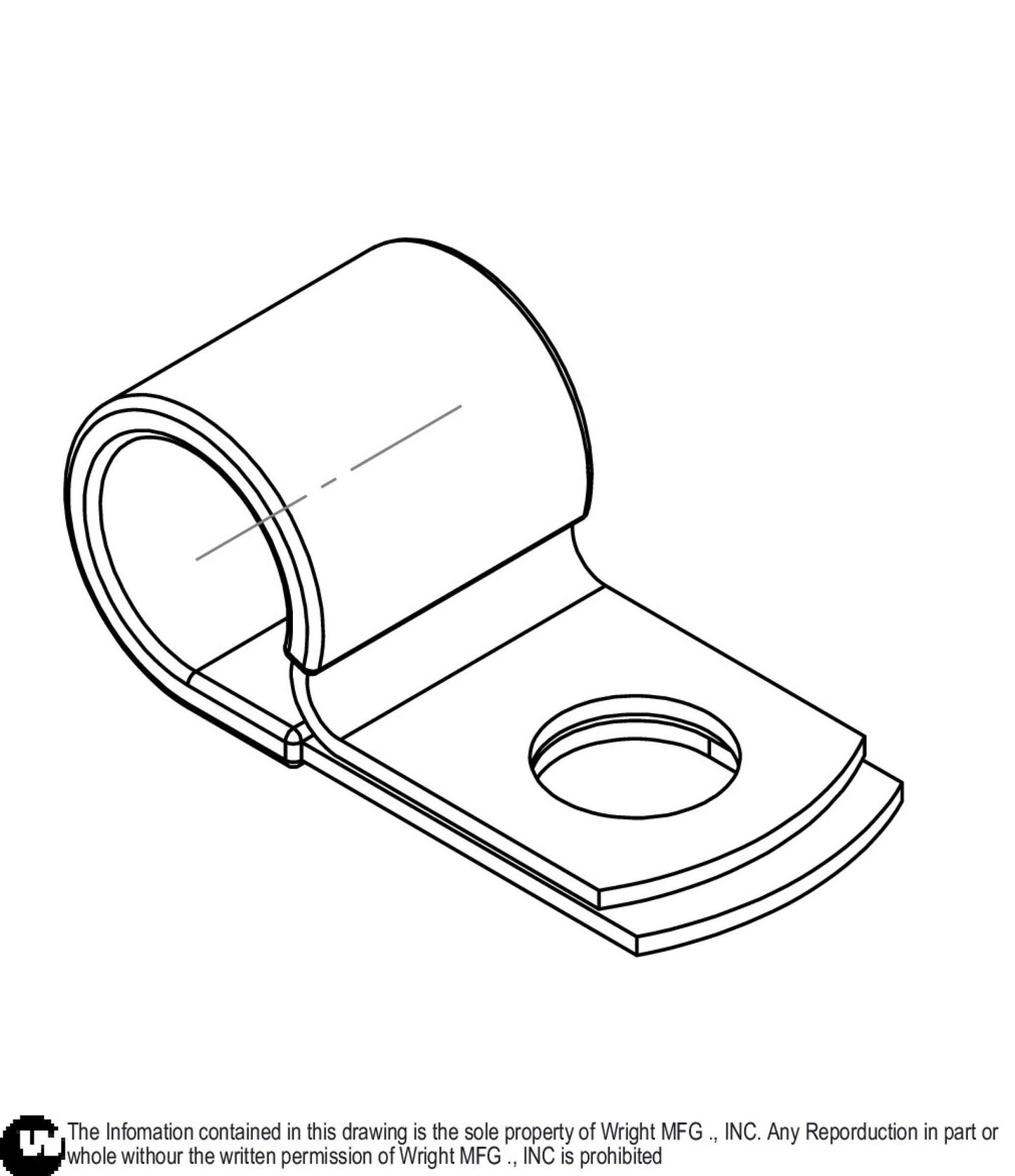 Full Vinyl Coated Clip, O.D. 3/8 15990039.