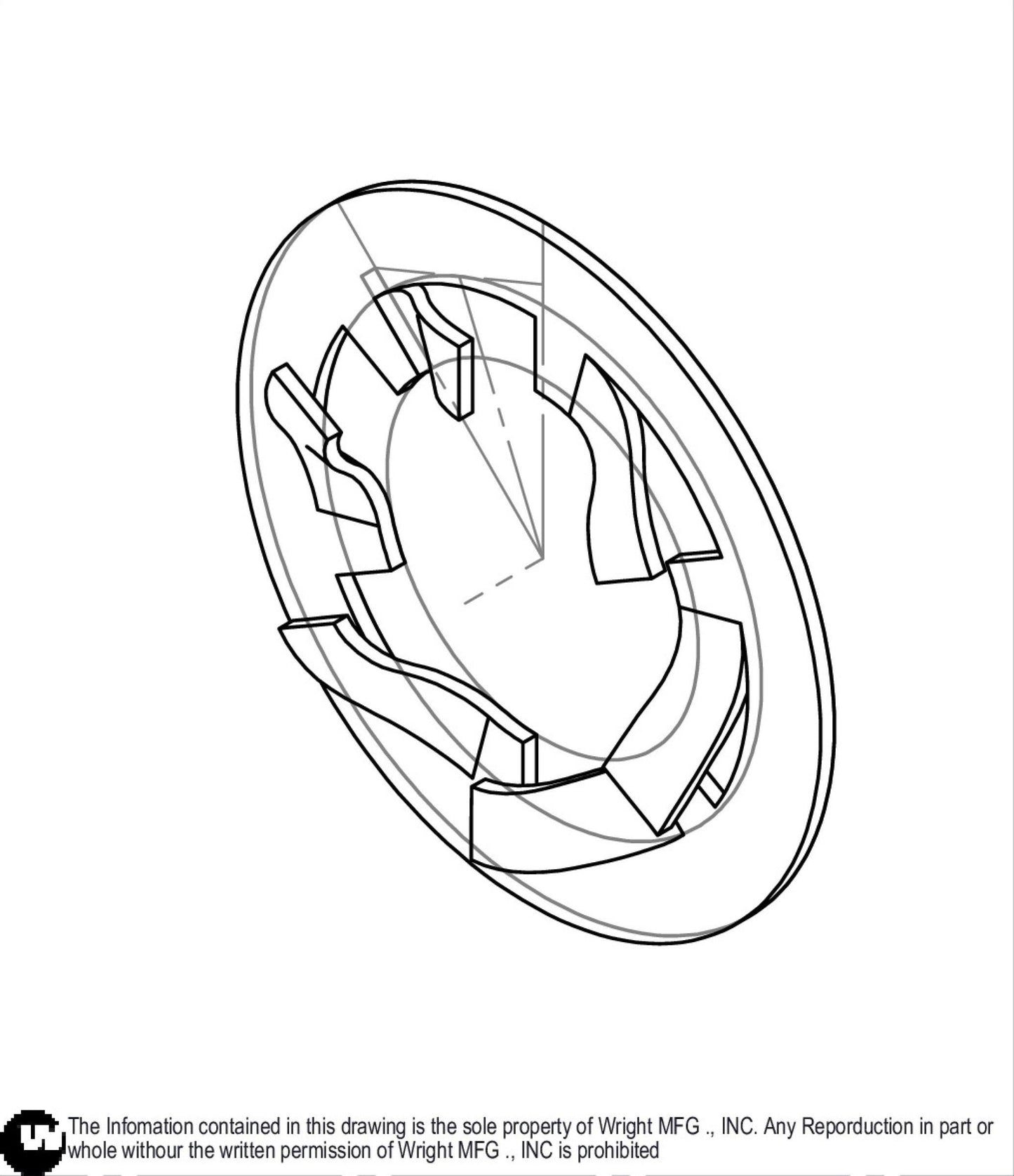 Steel Push Retainer For Stud 1/2 15990043.