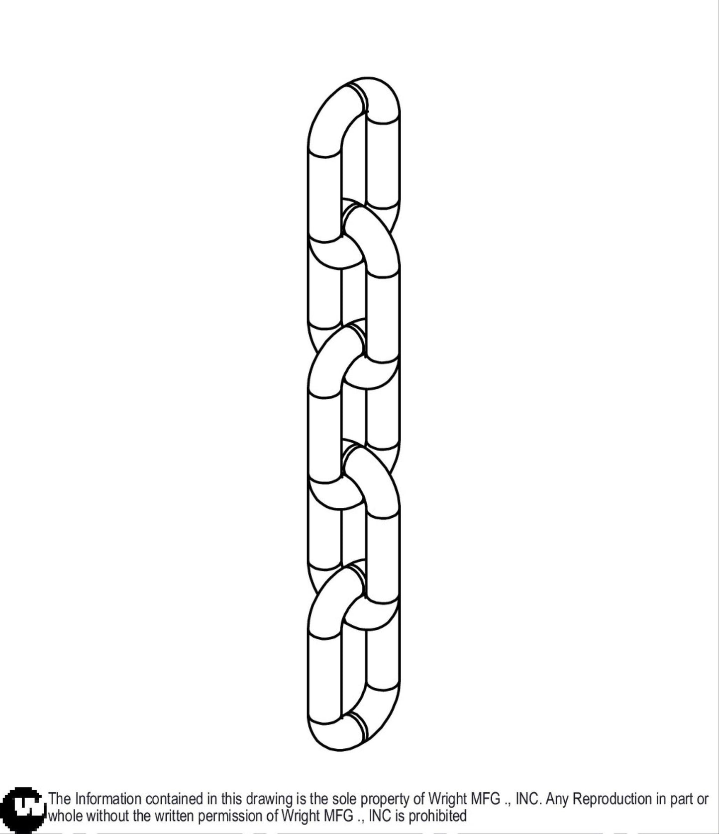 Chain 5/16 X 5 Link (Rep 15990038) 15990063.