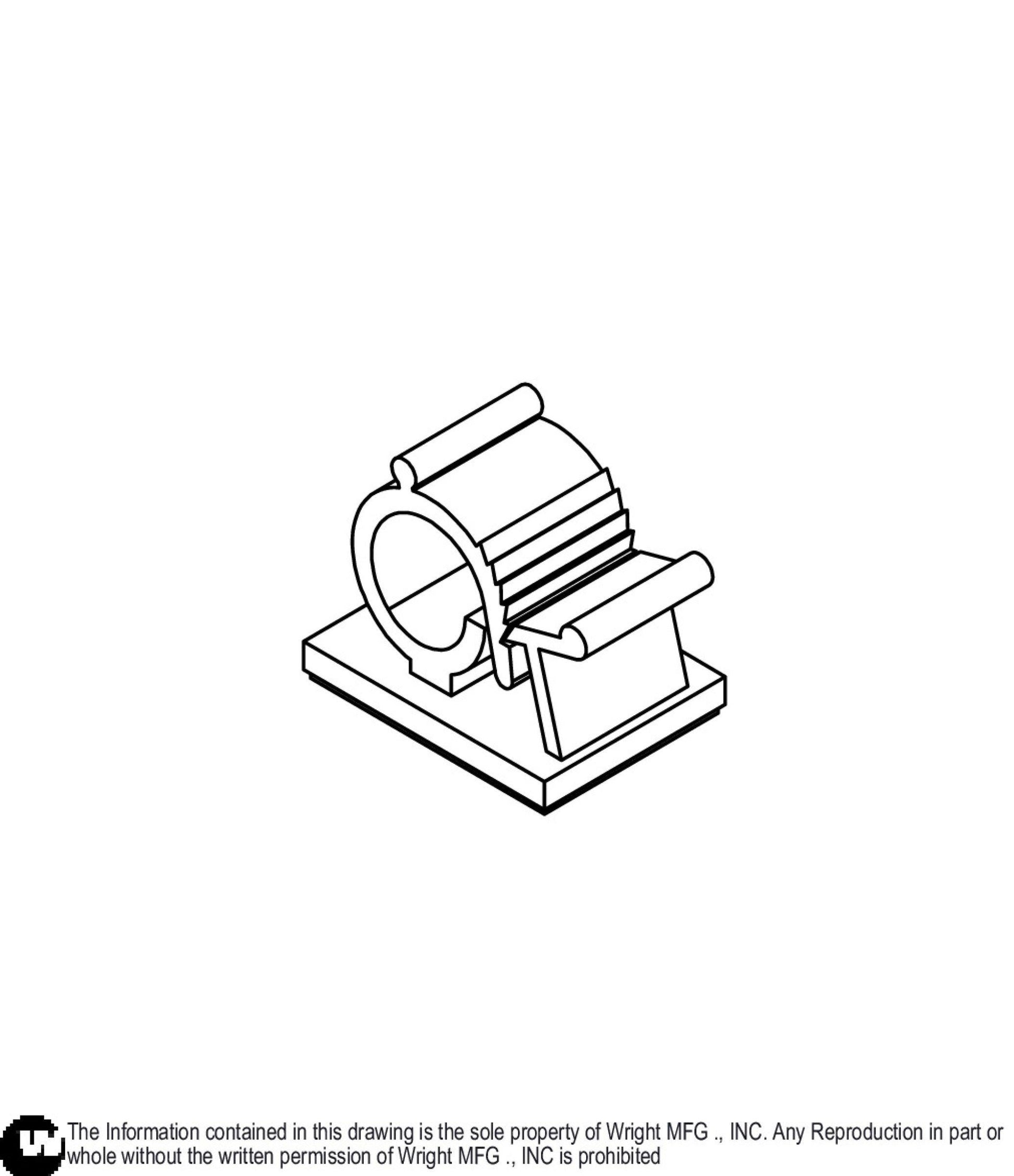 Plastic Cable Holder Adhesive 3/8 15990080.