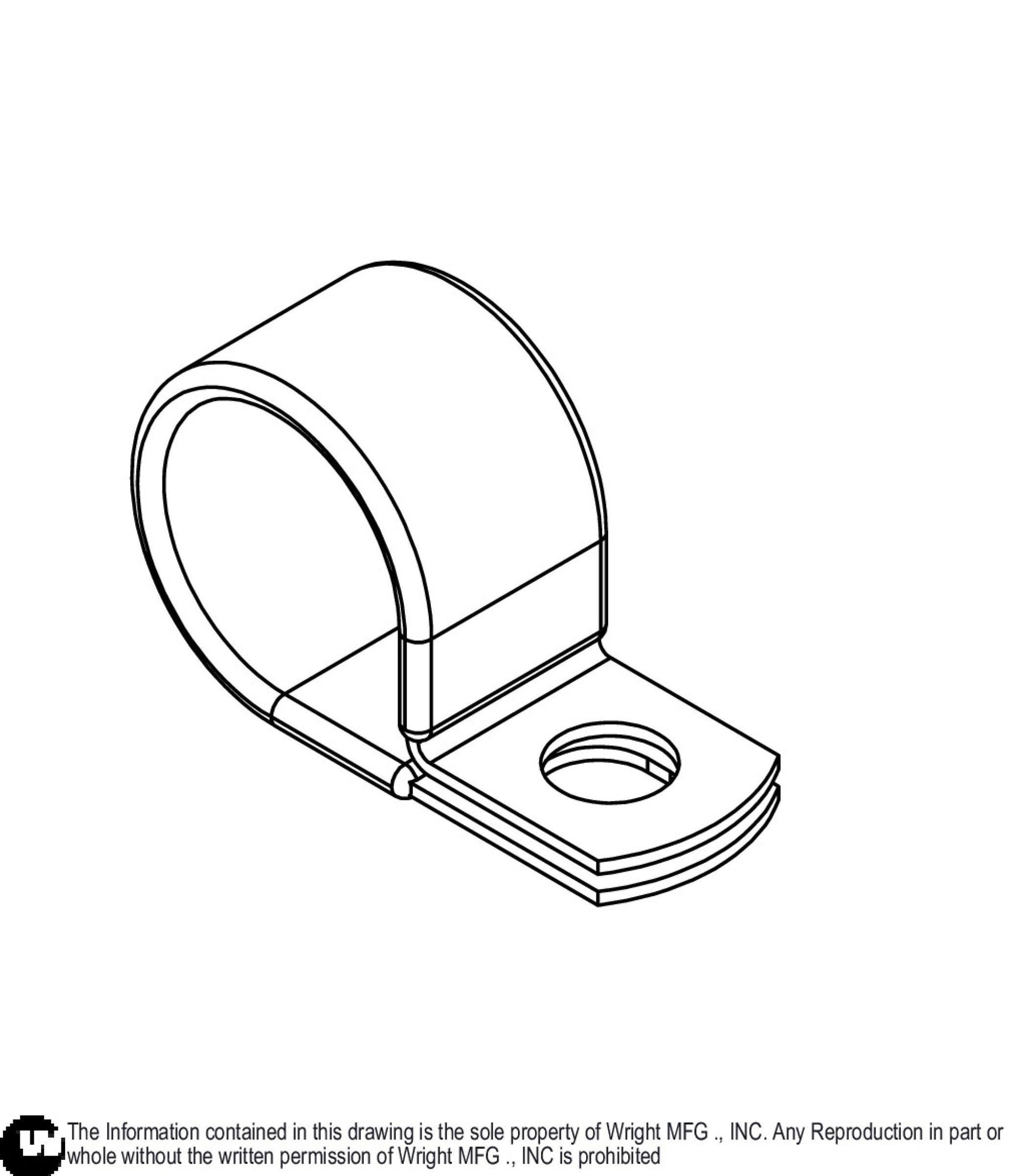 Vinyl Coated Clip 1 ID X 3/4 W 15990082.