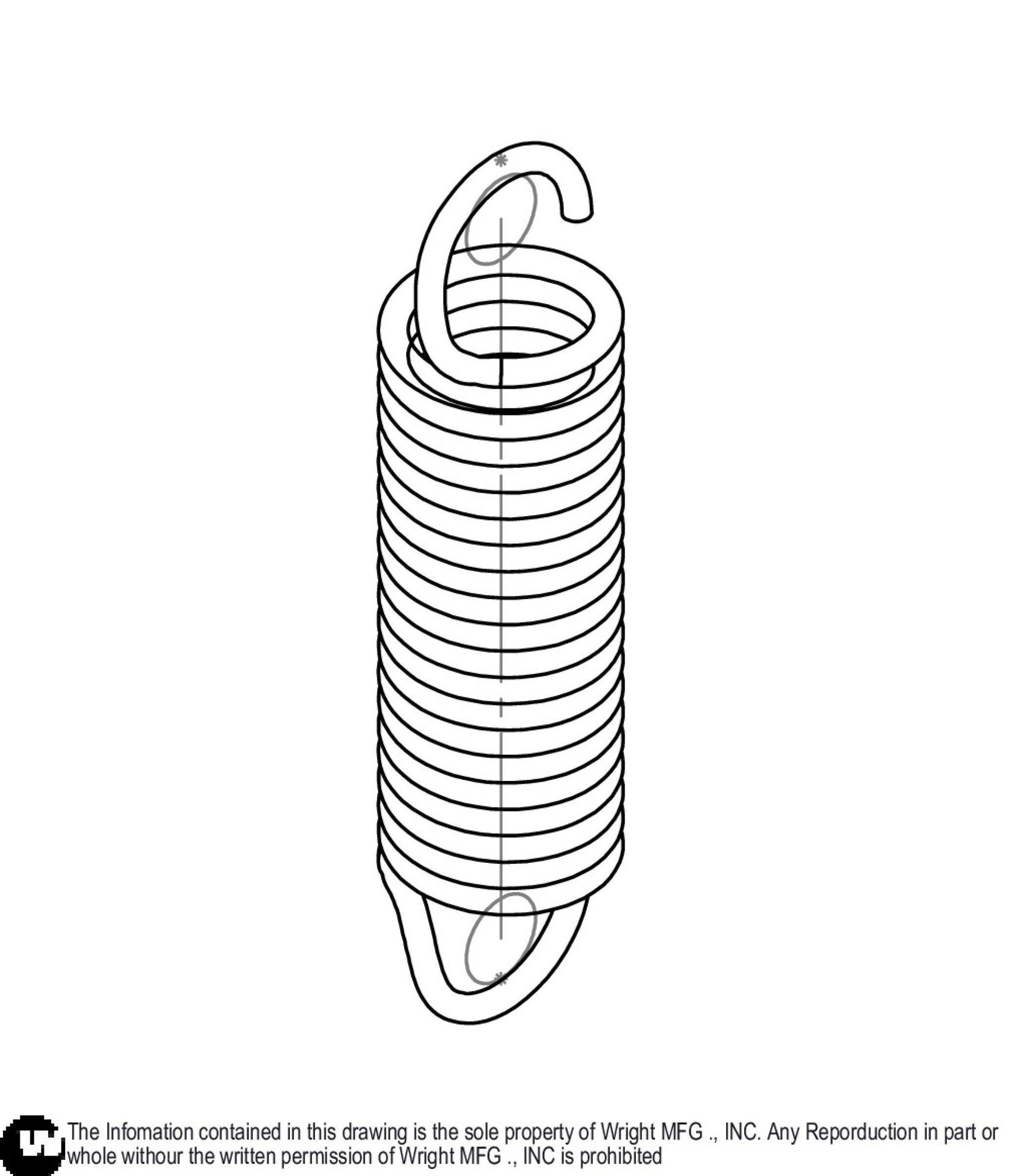 Extension Spring, 2" 16410008.