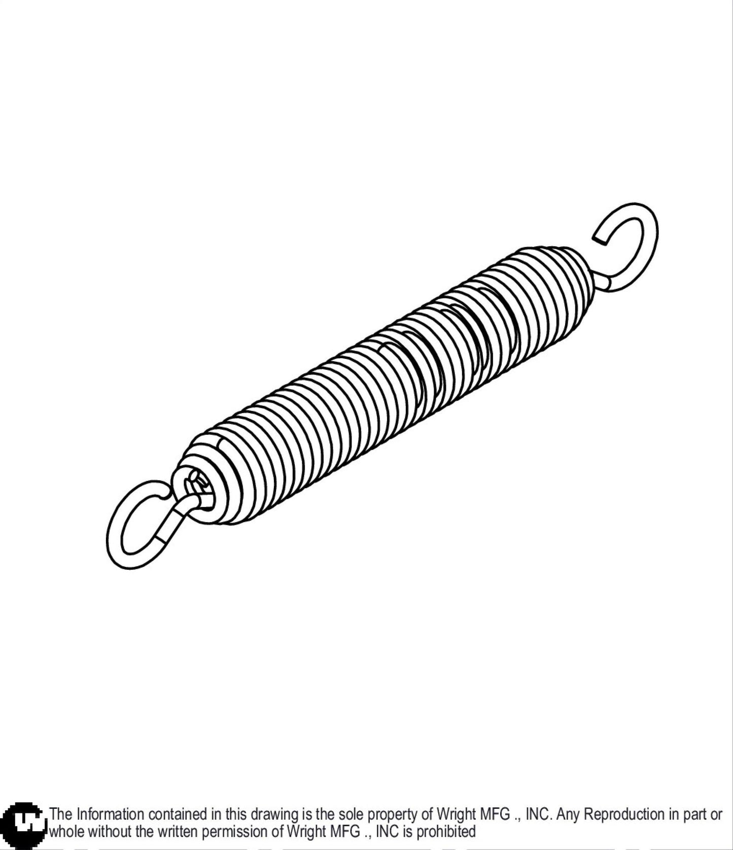 Swivel Extension Spring 1.31 X 9.5 16410021.