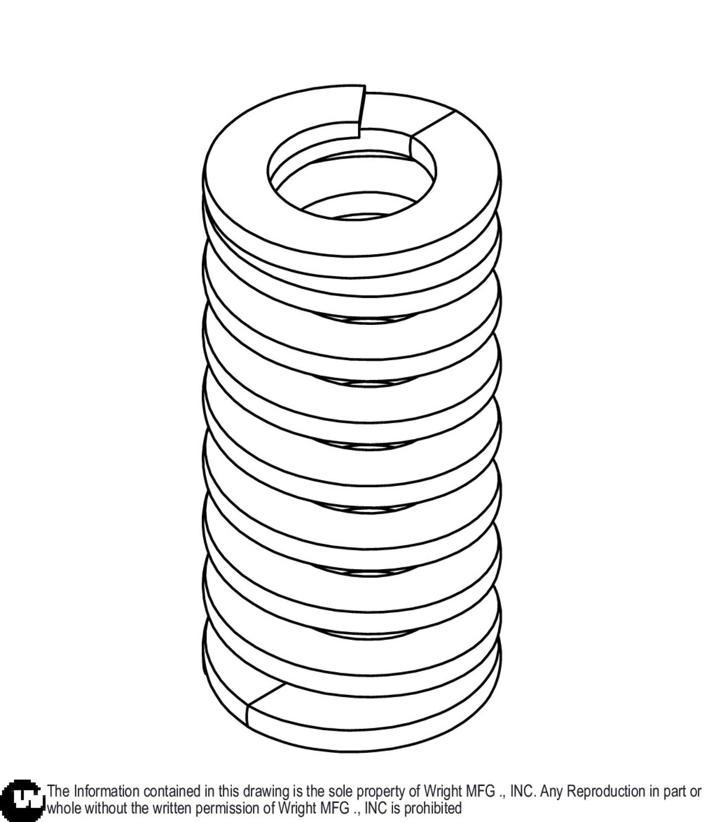 2.5" Deck Idler Spring 16460009.