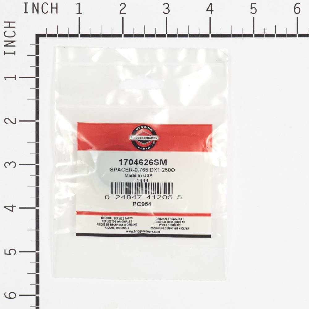 Briggs & Stratton Spacer-0.765Idx1.250O 1704626SM