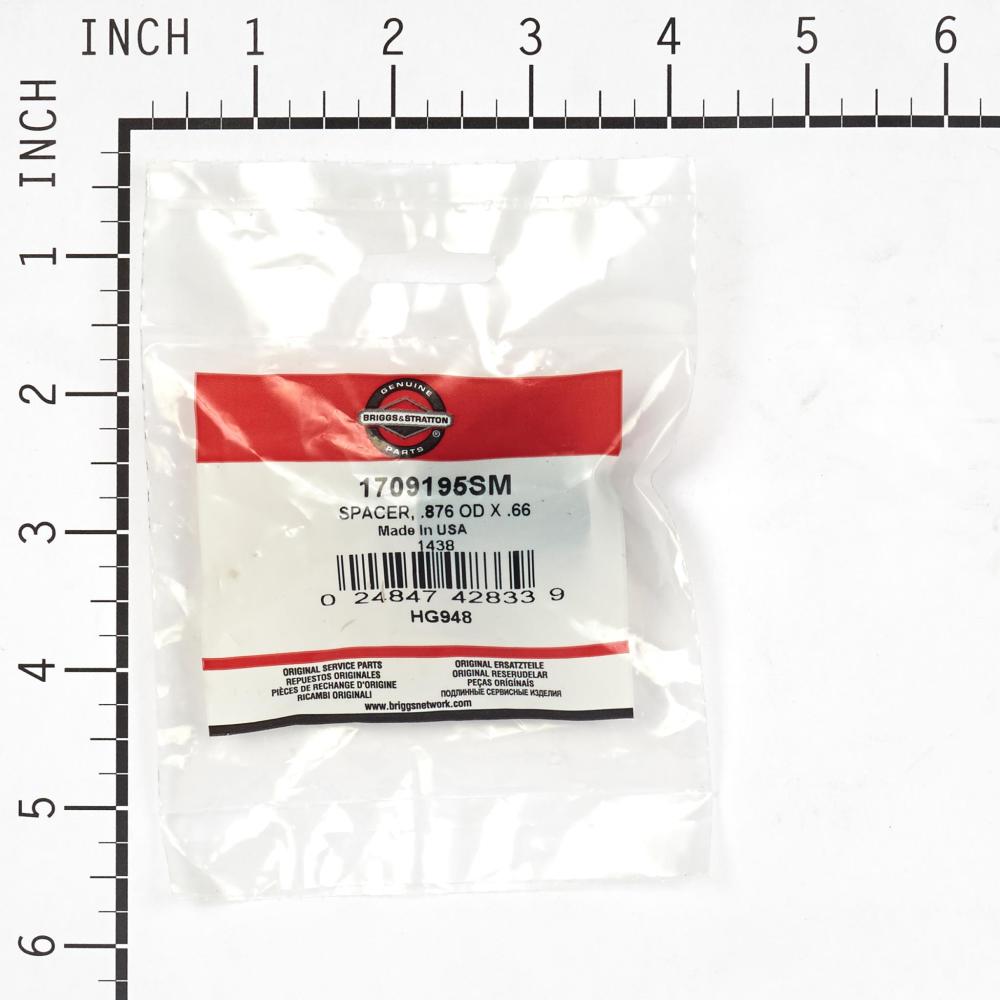 Briggs & Stratton Spacer, .876 Od X .66 1709195SM