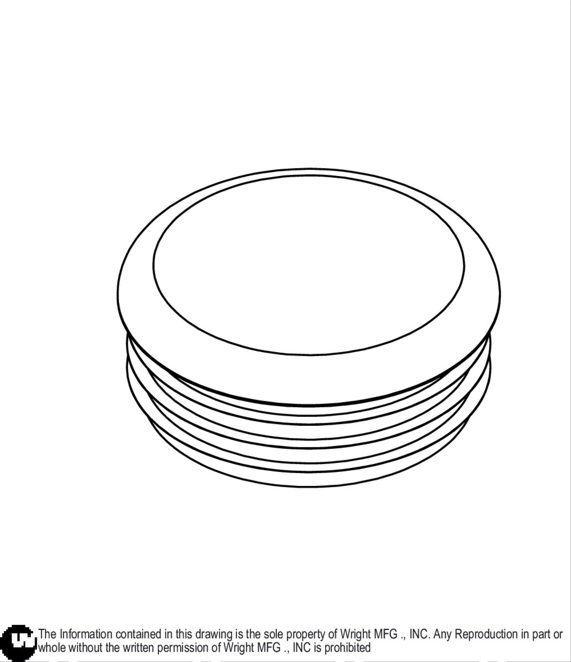 Ribbed Plastic Cap 2 In. (Rep 17460004) 17460024.