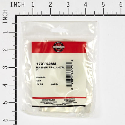 Briggs & Stratton Washer.75-1.3-.07Flt 17X192MA