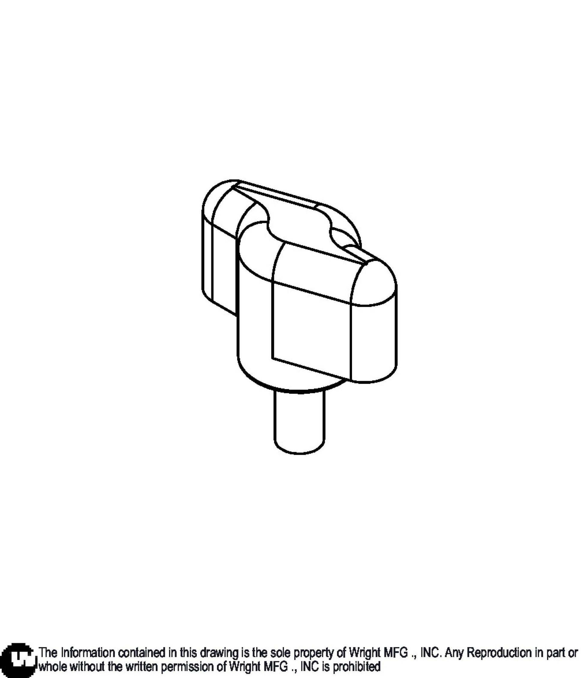 Knob, 1/4-20 X 1/2 Stud 18410015.
