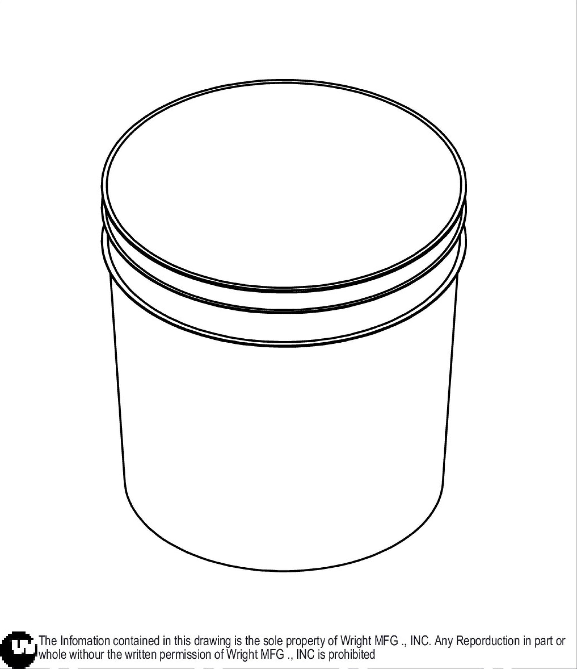Black 2 Gal. Bucket 18410016.