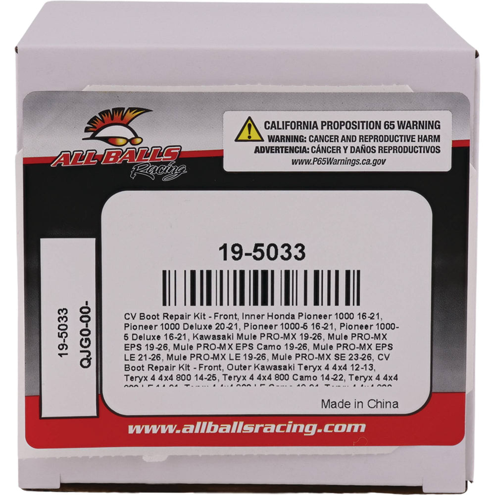 All Balls Racing CV Boot Kit (4039) 19-5033
