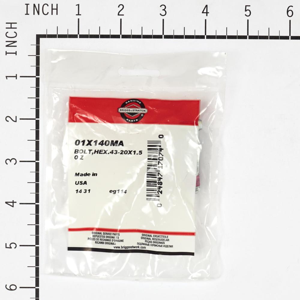 Briggs & Stratton Bolt,Hex.43-20X1.50 Z 1X140MA
