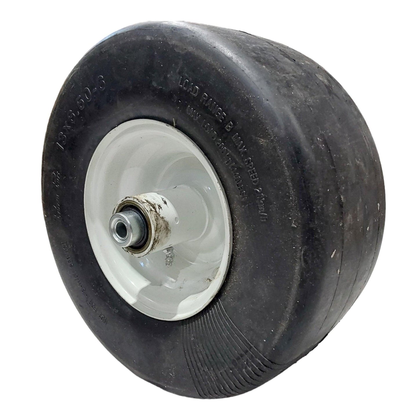 Proven Part 13X6.50-6 Flat Free Tire Asm Scratched Paint White Rim For Exmark and Toro