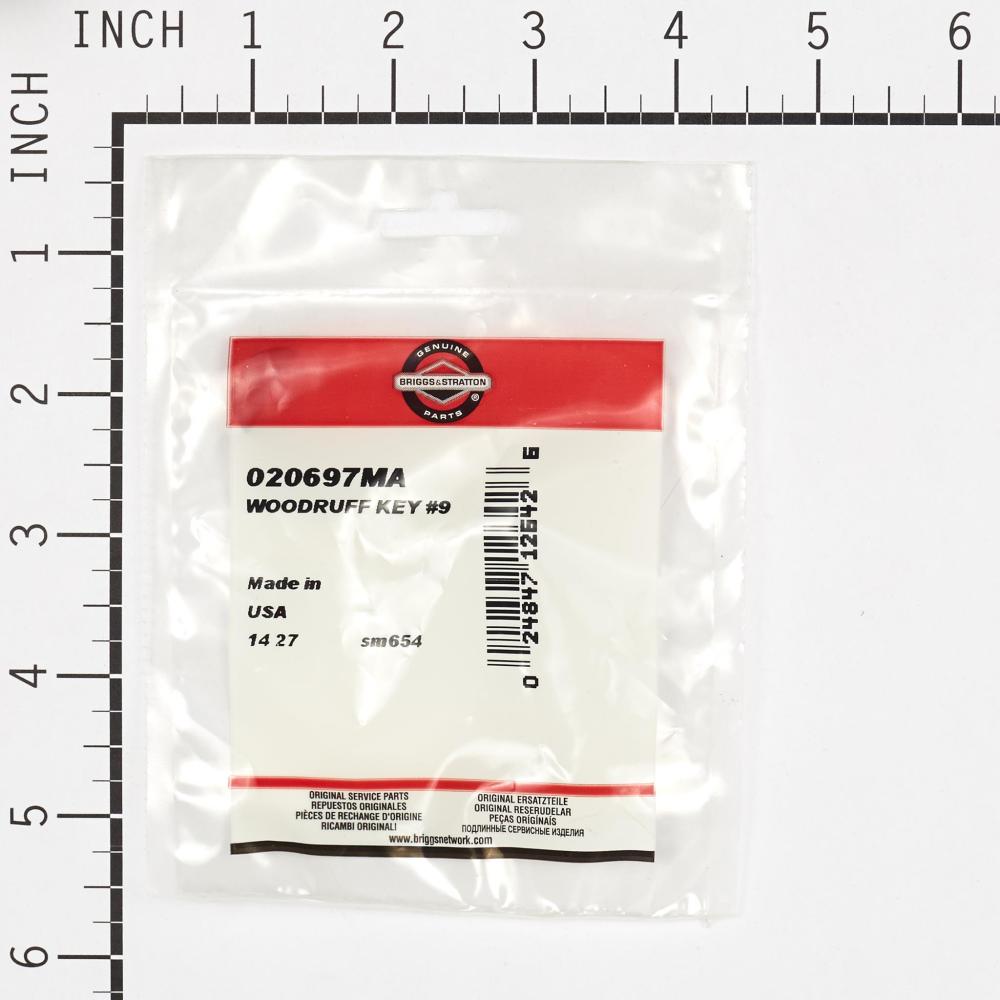 Briggs & Stratton Woodruff Key #9 20697MA
