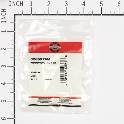 Briggs & Stratton Woodruff Key #9 20697MA