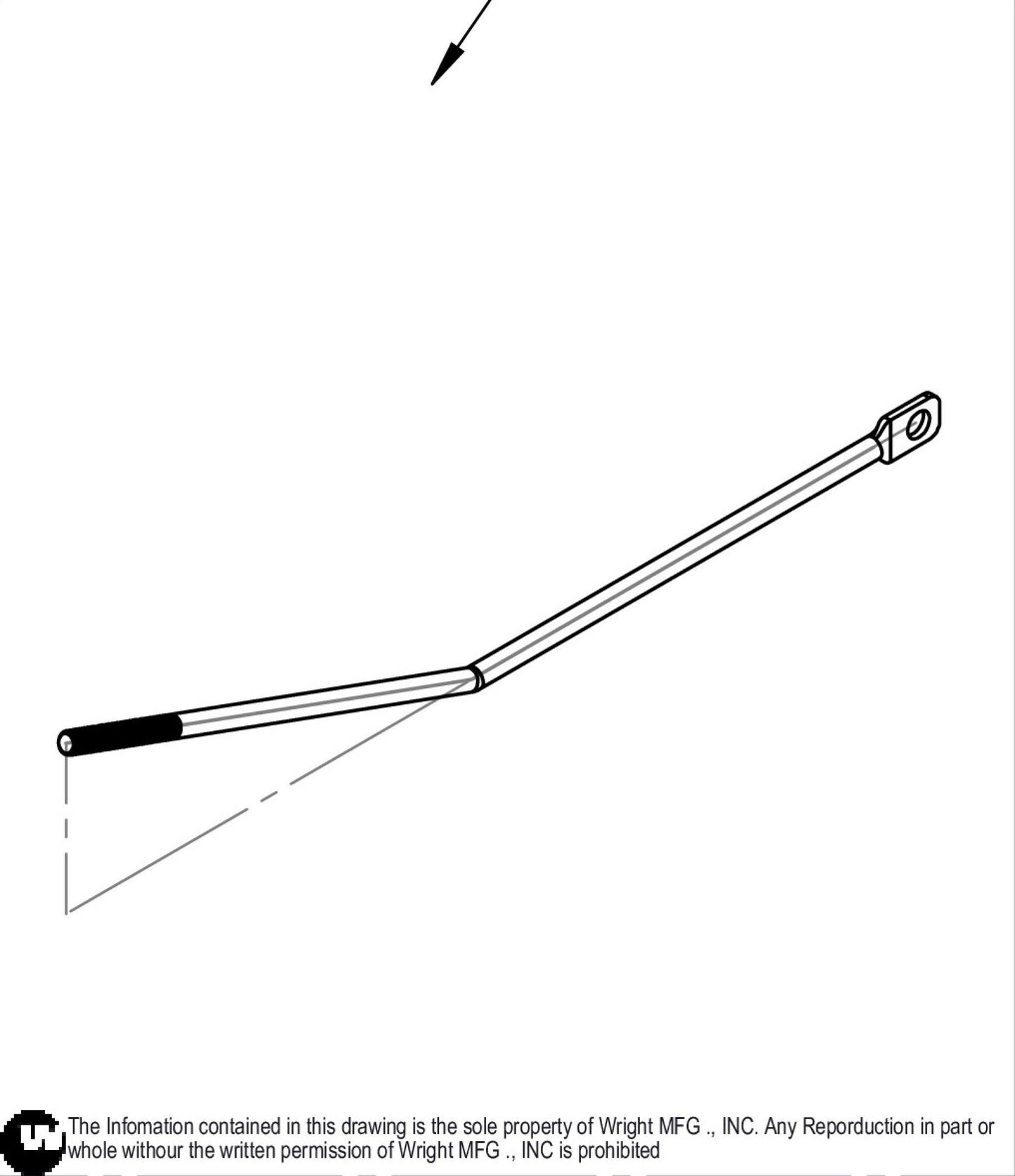 Formed Brake Linkage Rod 5/16 X 15.66 24420068.
