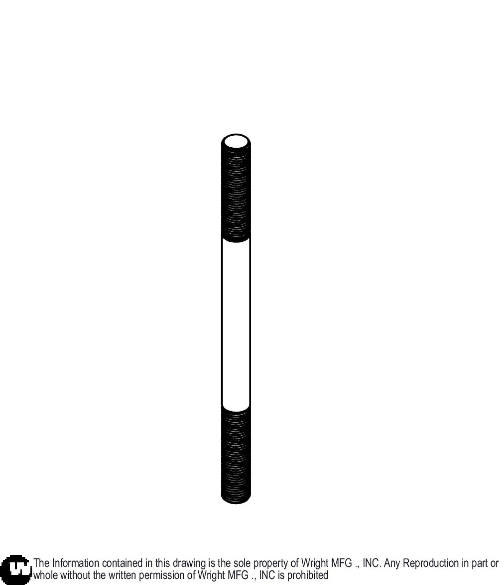 Threaded Rod 1/2 - 20 X 8.25 24420082.