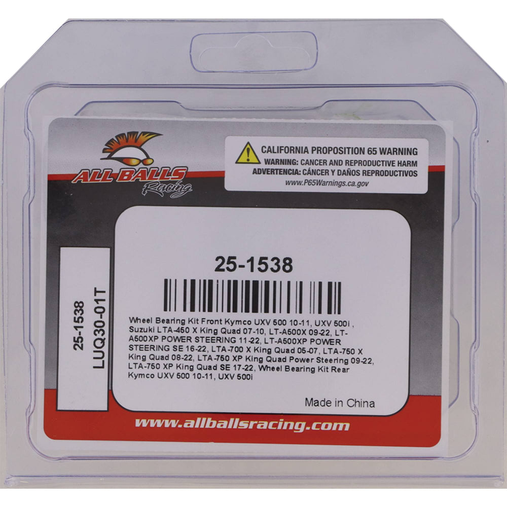 All Balls Racing Wheel Bearing and Seal Kit 25-1538