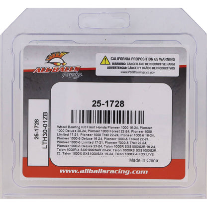 All Balls Racing Wheel Bearing Kit 25-1728