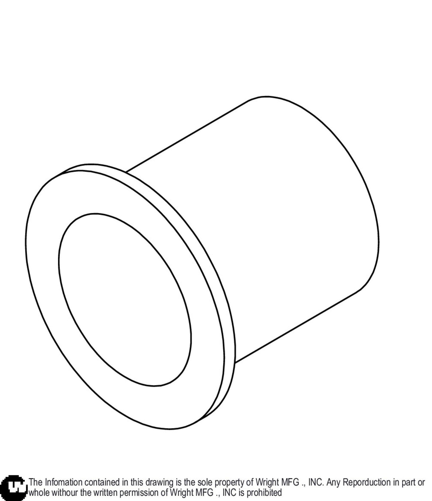 Front Lift Axle Bushing 25410007.