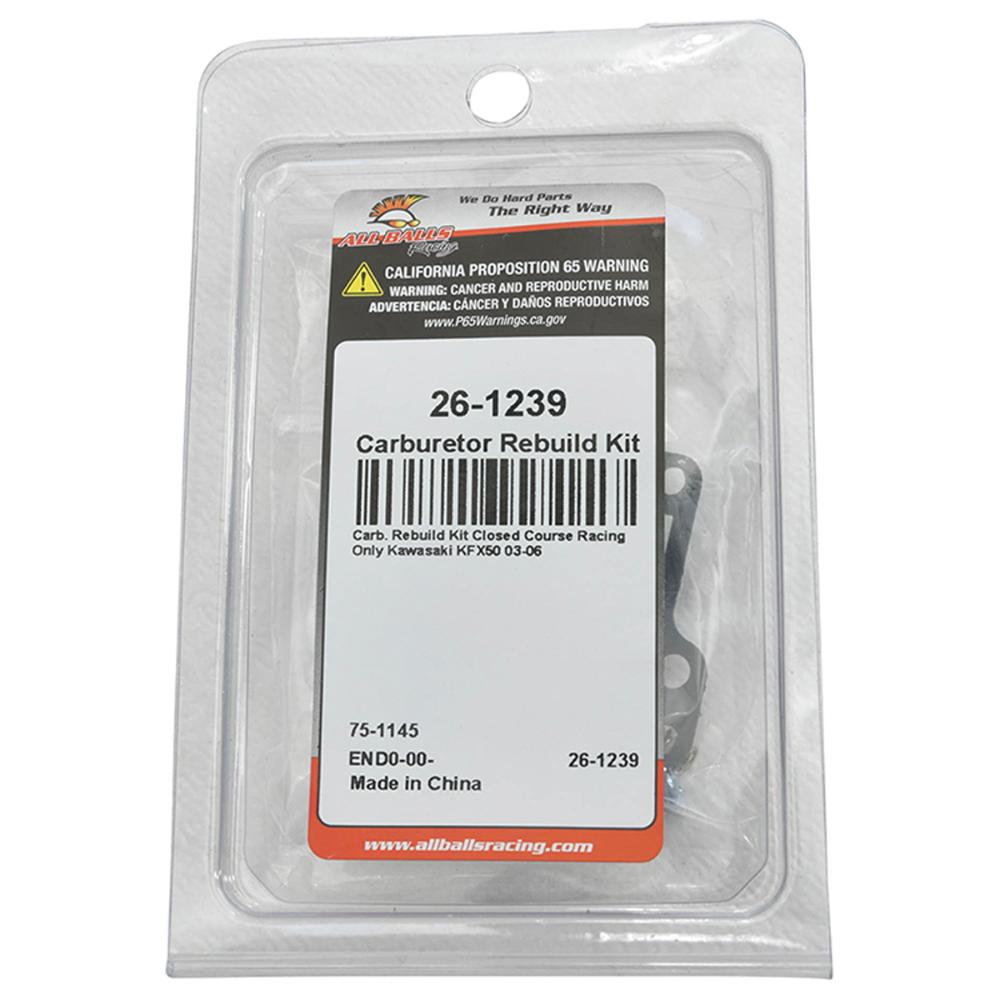 All Balls Racing Carburetor Rebuild Kit 26-1239