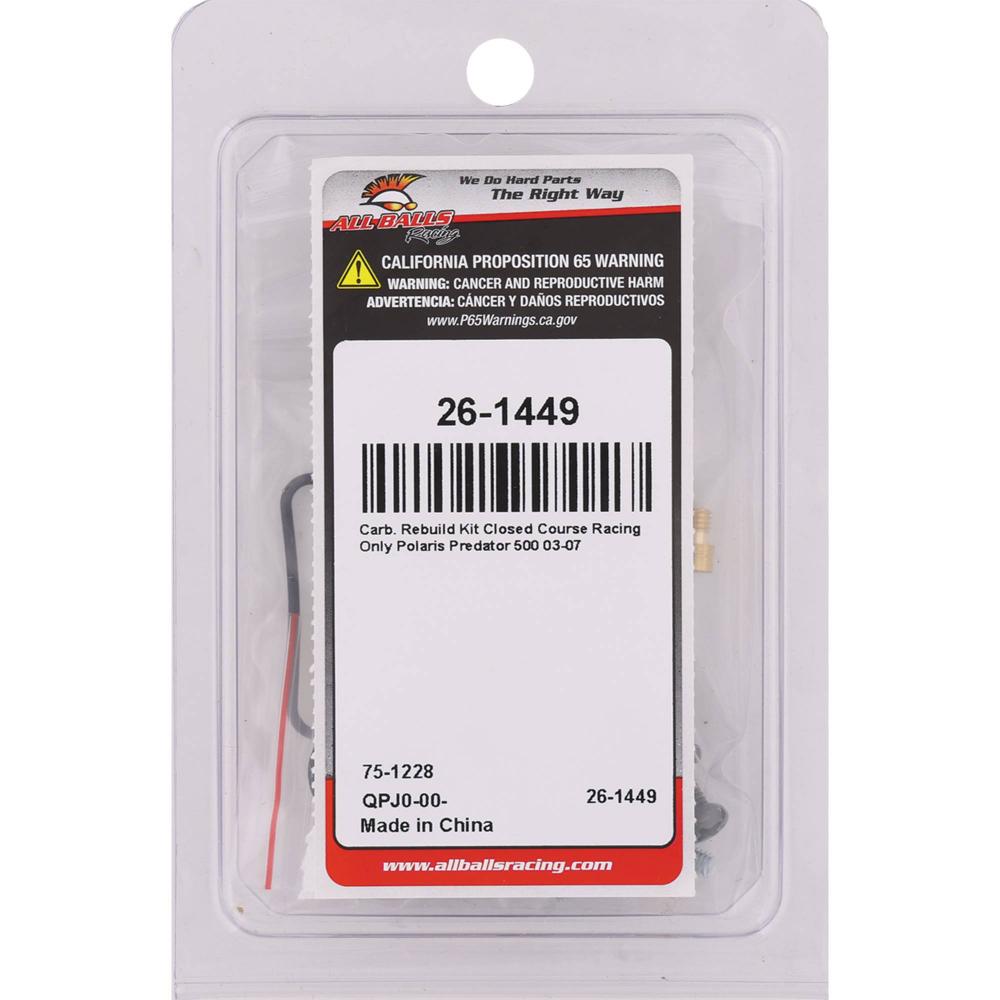 All Balls Racing Carburetor Rebuild Kit 26-1449