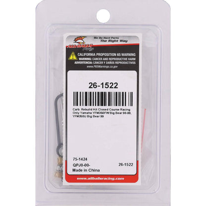 All Balls Racing Carburetor Rebuild Kit 26-1522