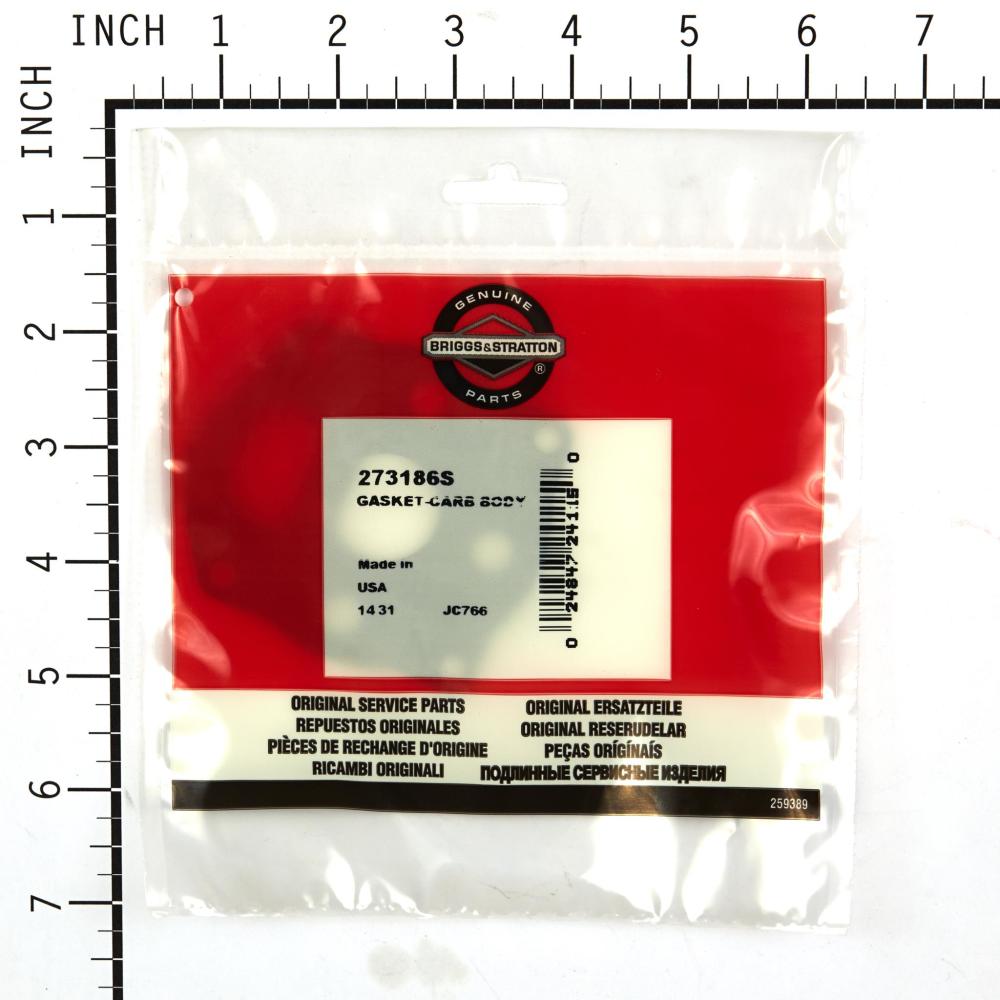 Briggs & Stratton Gasket-Carb Body 273186S