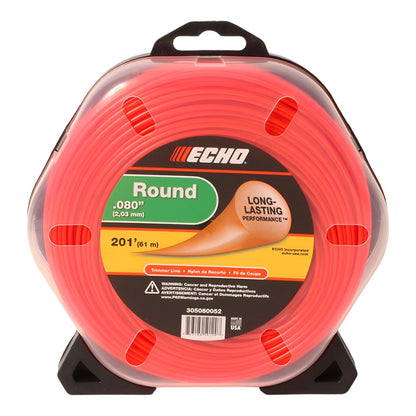 Echo .080 Standard Round trimmer line 1/2 lb.
