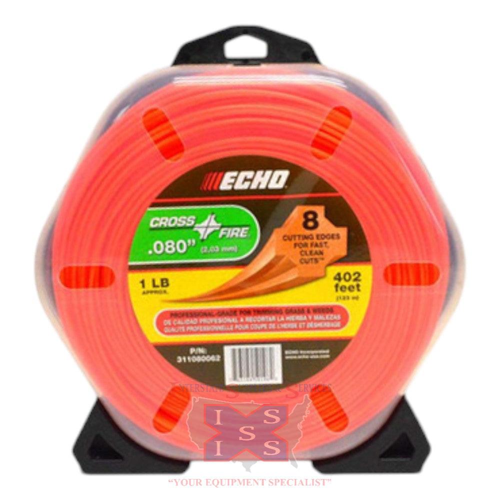Echo .080 Cross-Fire multi-sided trimmer line - 1 pound donut.