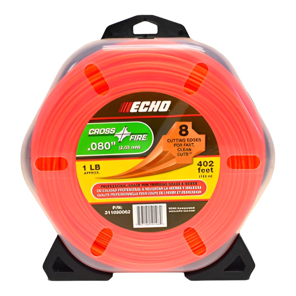 Echo .080 Cross-Fire multi-sided trimmer line - 1 pound donut