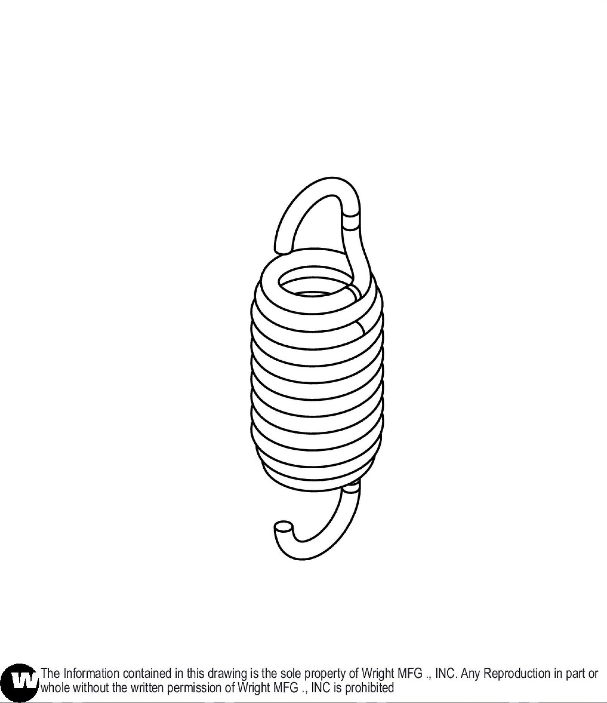Silver Hydro Pump Spring HG# 52401 31490045.