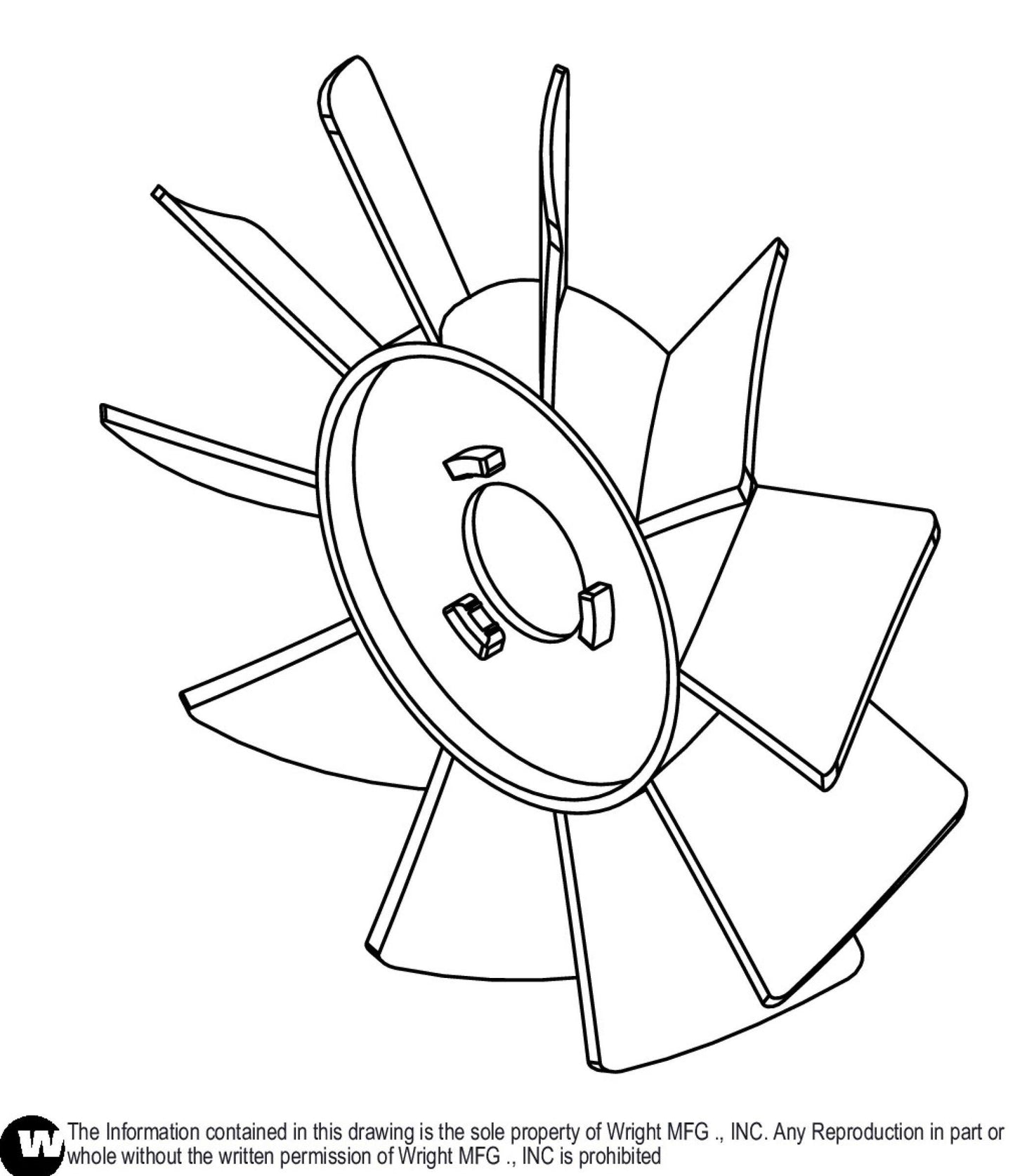 7in Fan HG# 52747 31490075.
