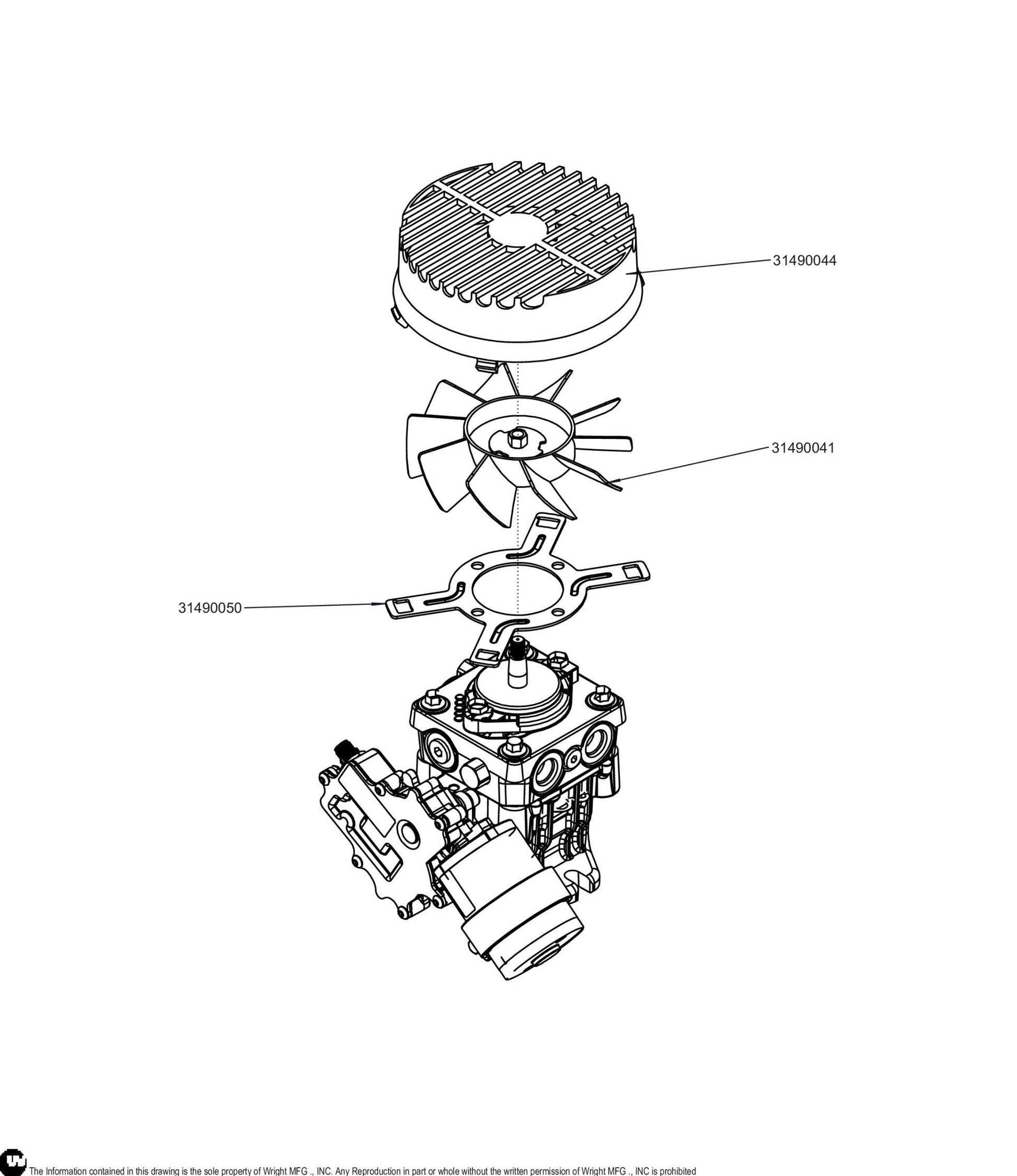 12CC Hydro Pump With HSA 2910-1003 31490118.