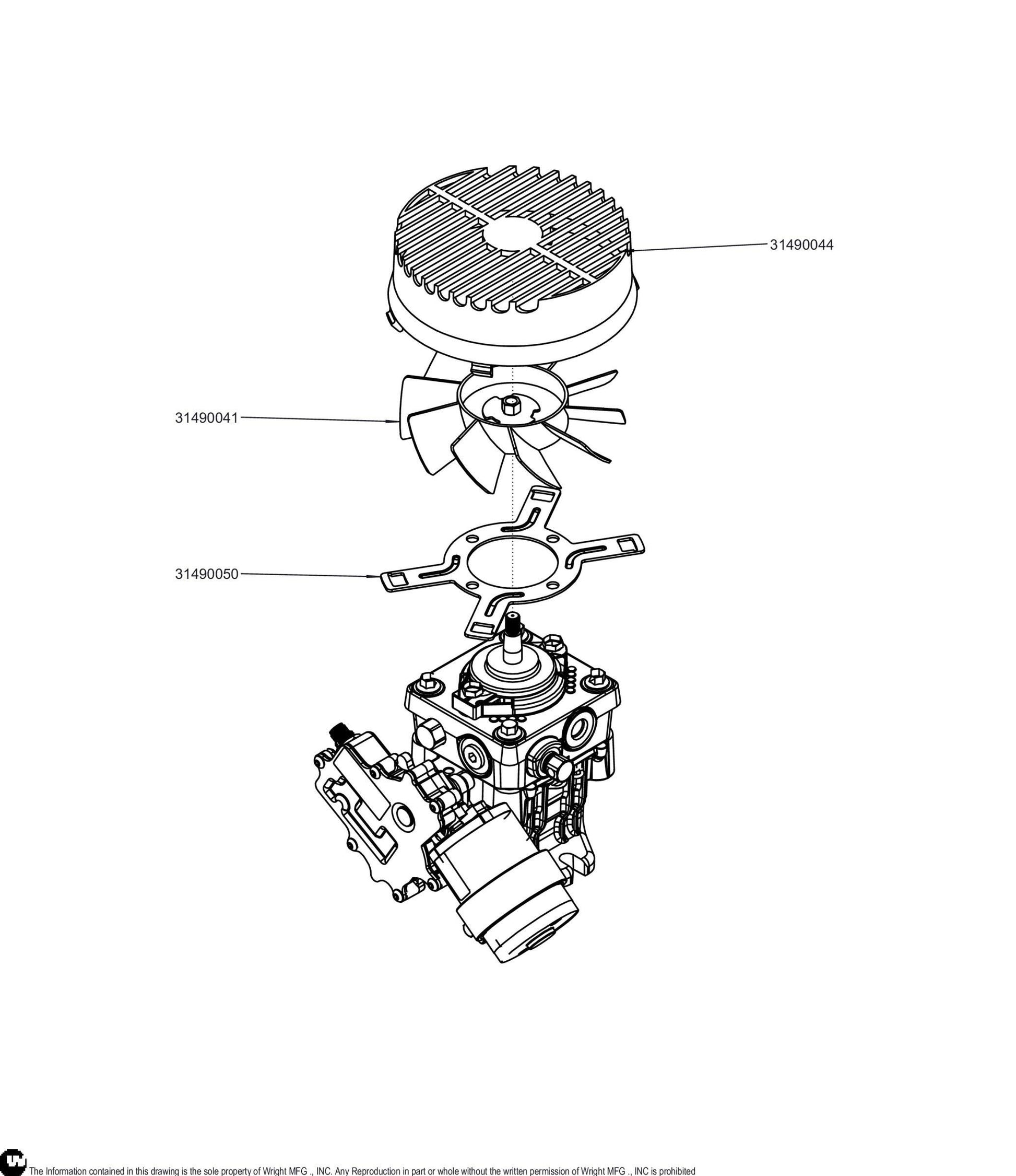 12CC Hydro Pump With HSA 2910-1004 31490119.