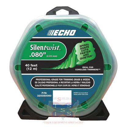 Echo .080 SilenTwist twisted, trimmer line  40 ft..