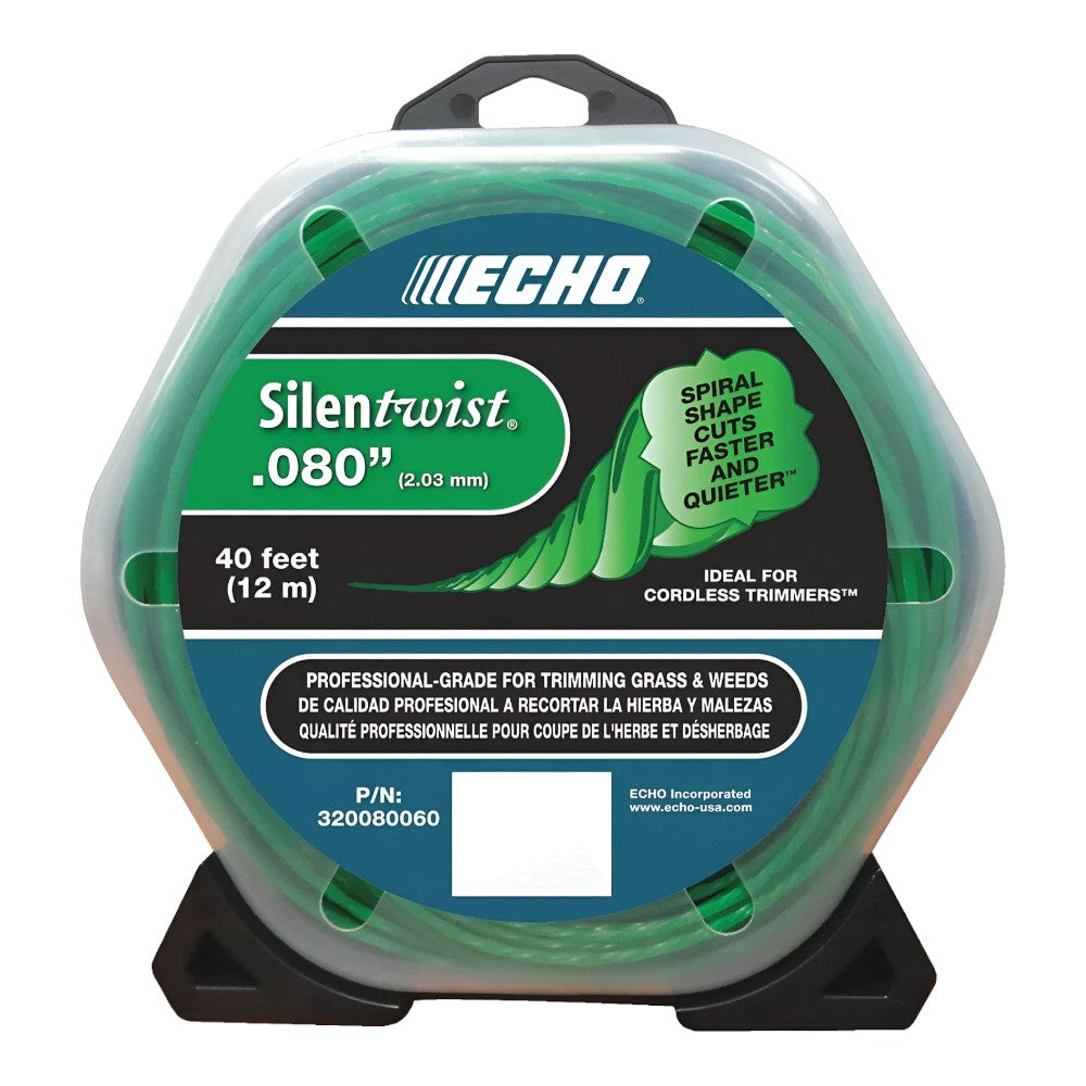 Echo .080 SilenTwist twisted, trimmer line  40 ft.