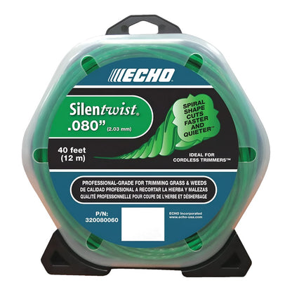 Echo .080 SilenTwist twisted, trimmer line  40 ft.