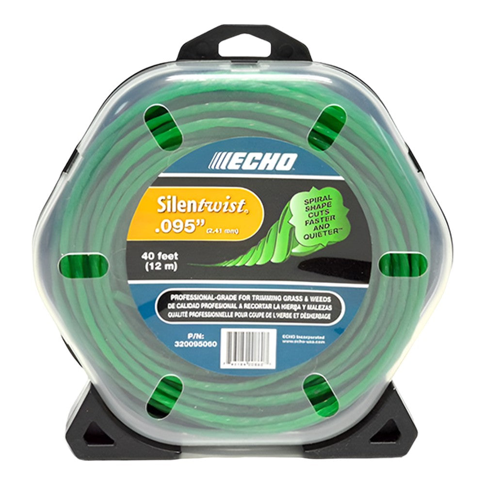 Echo .095 SilenTwist twisted, trimmer line 40 ft.