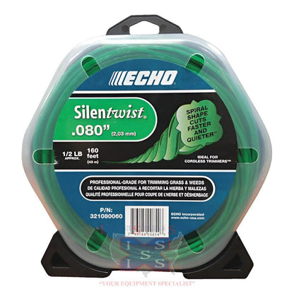 Echo .080 SilenTwist twisted, trimmer line 1/2 lb..