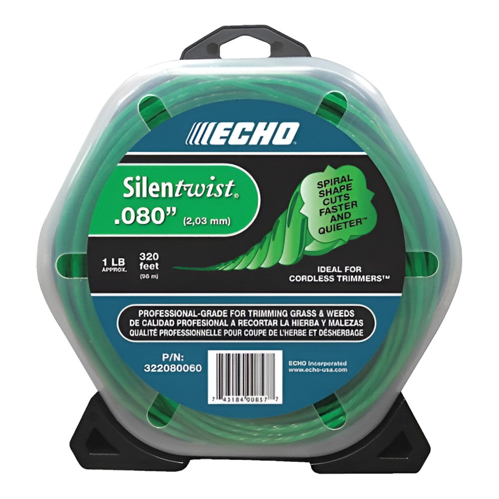 Echo .080 SilenTwist twisted, trimmer line 1 lb.