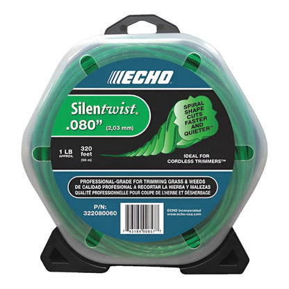 Echo .080 SilenTwist twisted, trimmer line 1 lb.