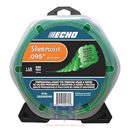 Echo .095 SilenTwist twisted, trimmer line 1 lb..
