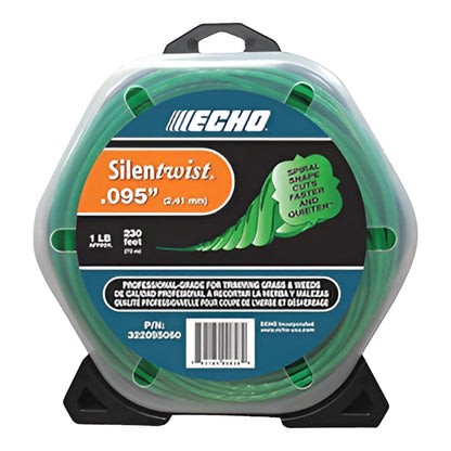 Echo .095 SilenTwist twisted, trimmer line 1 lb.
